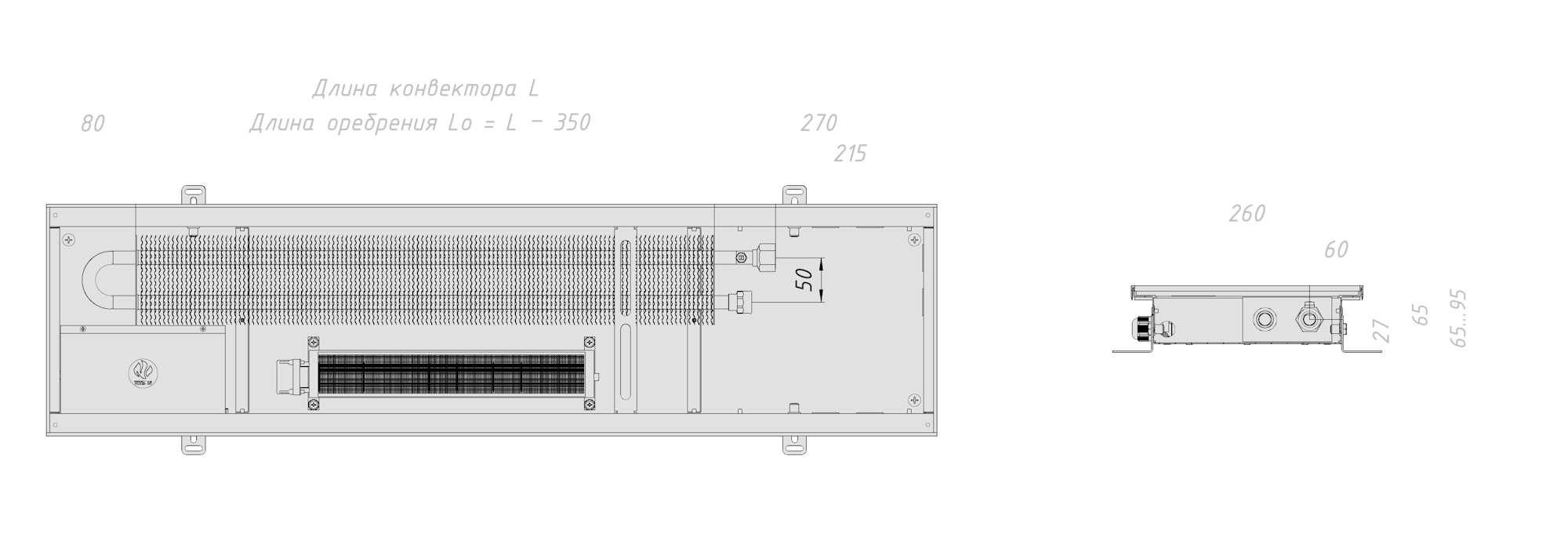 Технический чертёж модели