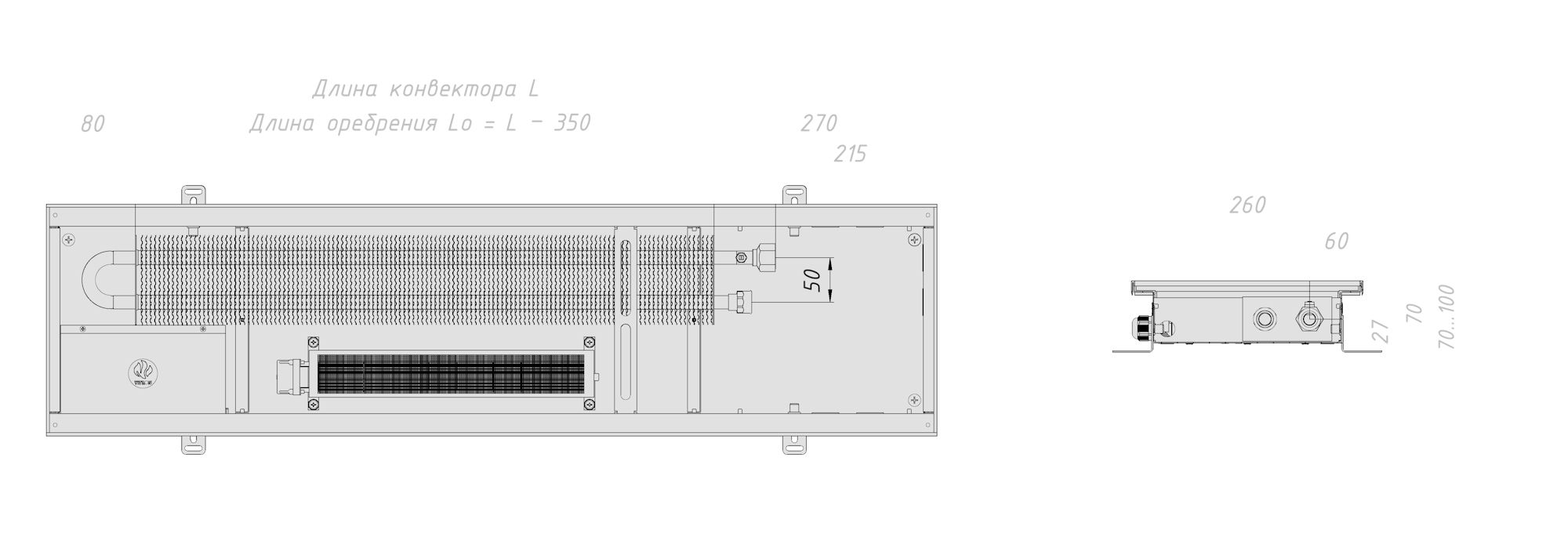 Технический чертёж модели