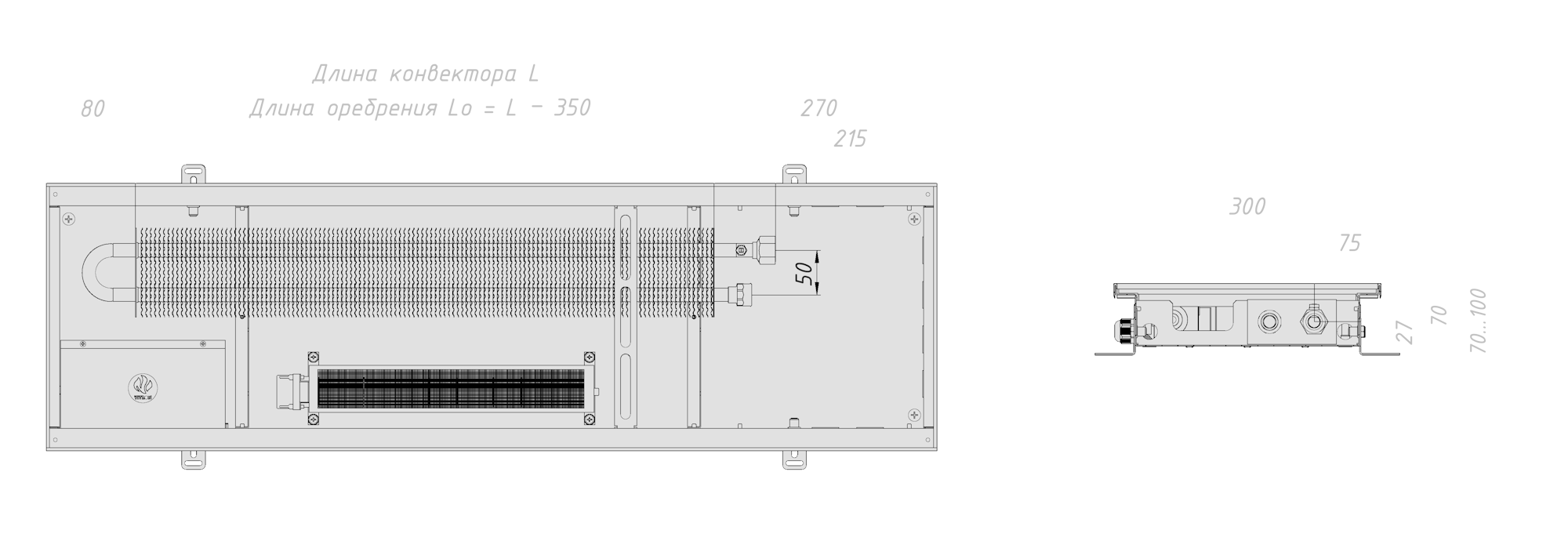 Технический чертёж модели