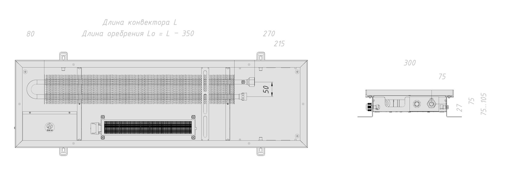 Технический чертёж модели