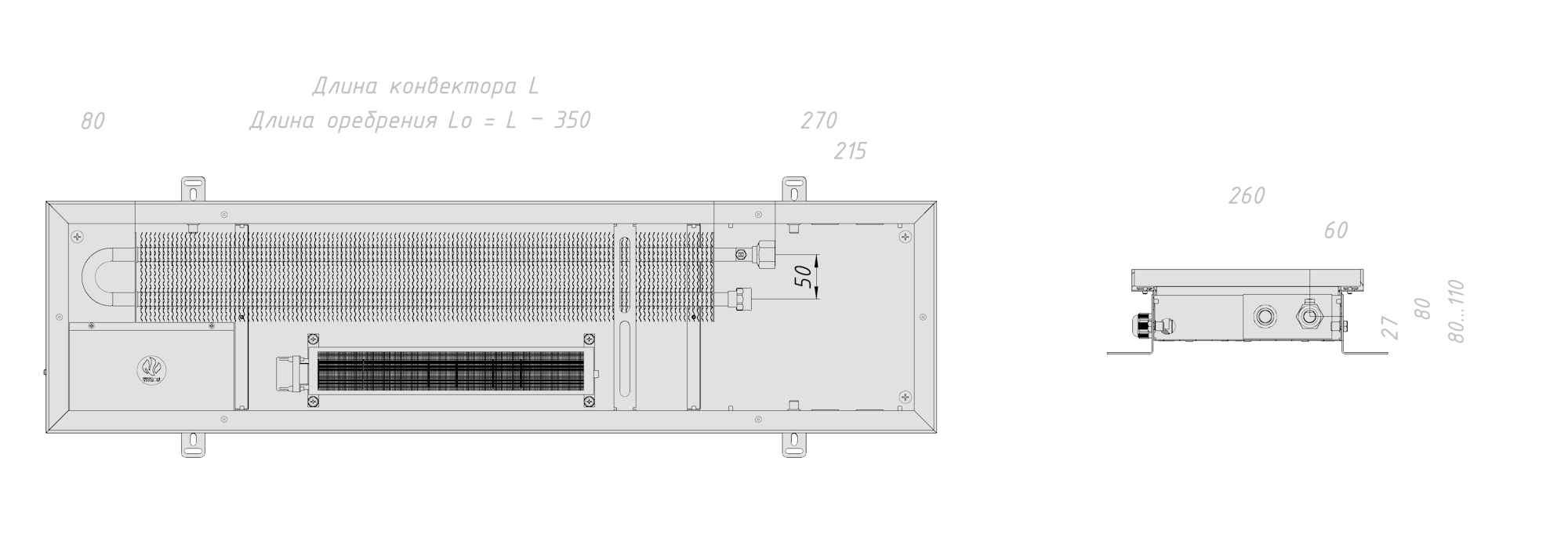 Технический чертёж модели