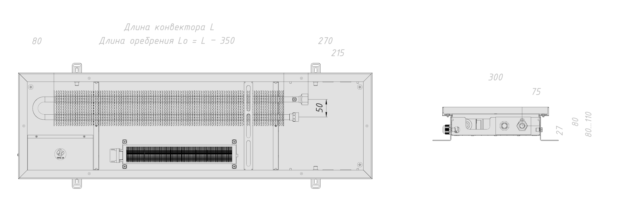 Технический чертёж модели