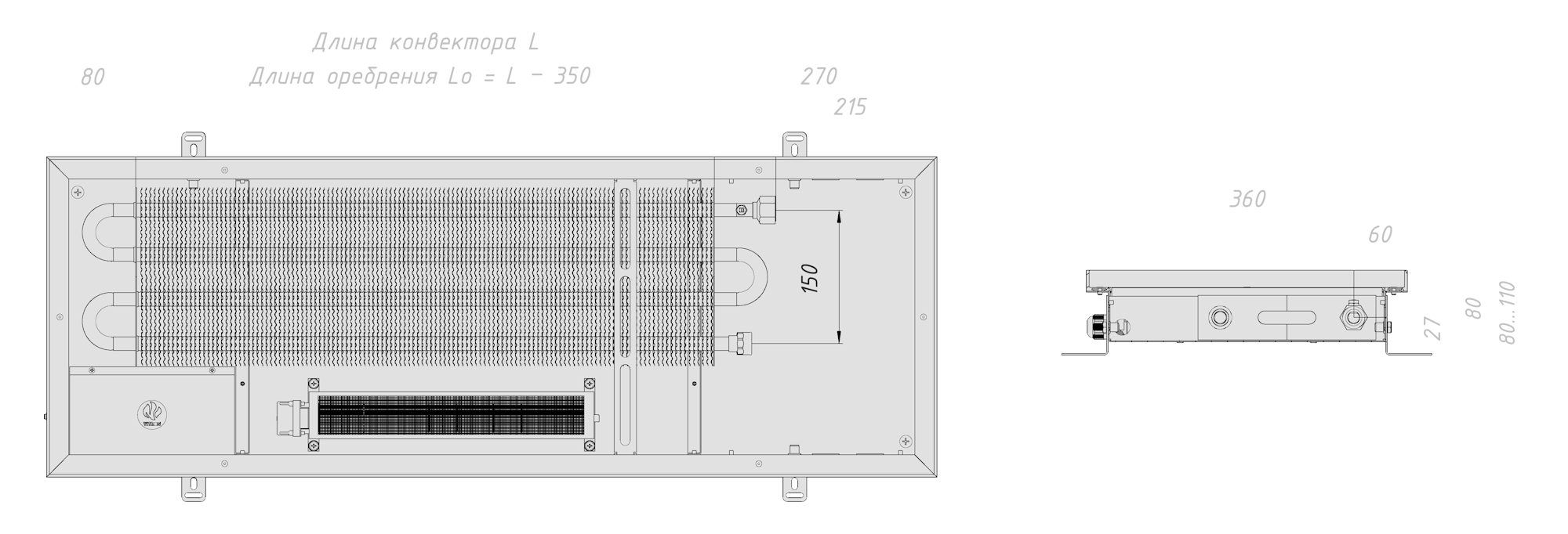 Технический чертёж модели
